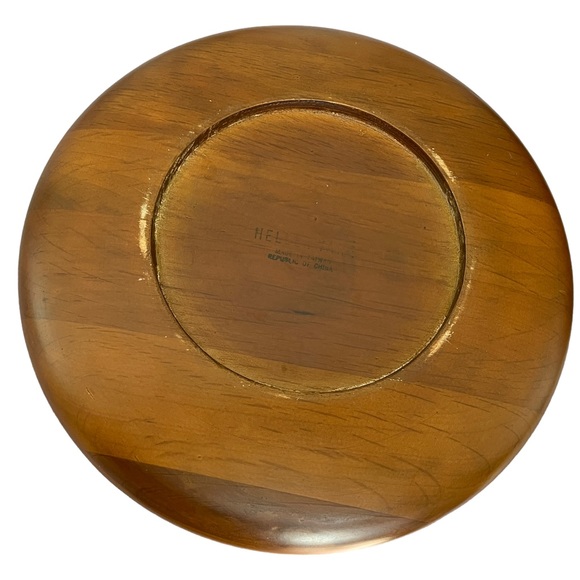 Vintage Hellerware Wooden Salad Bowl, Dimensions Shown in Pics, GUC. - Picture 4 of 6